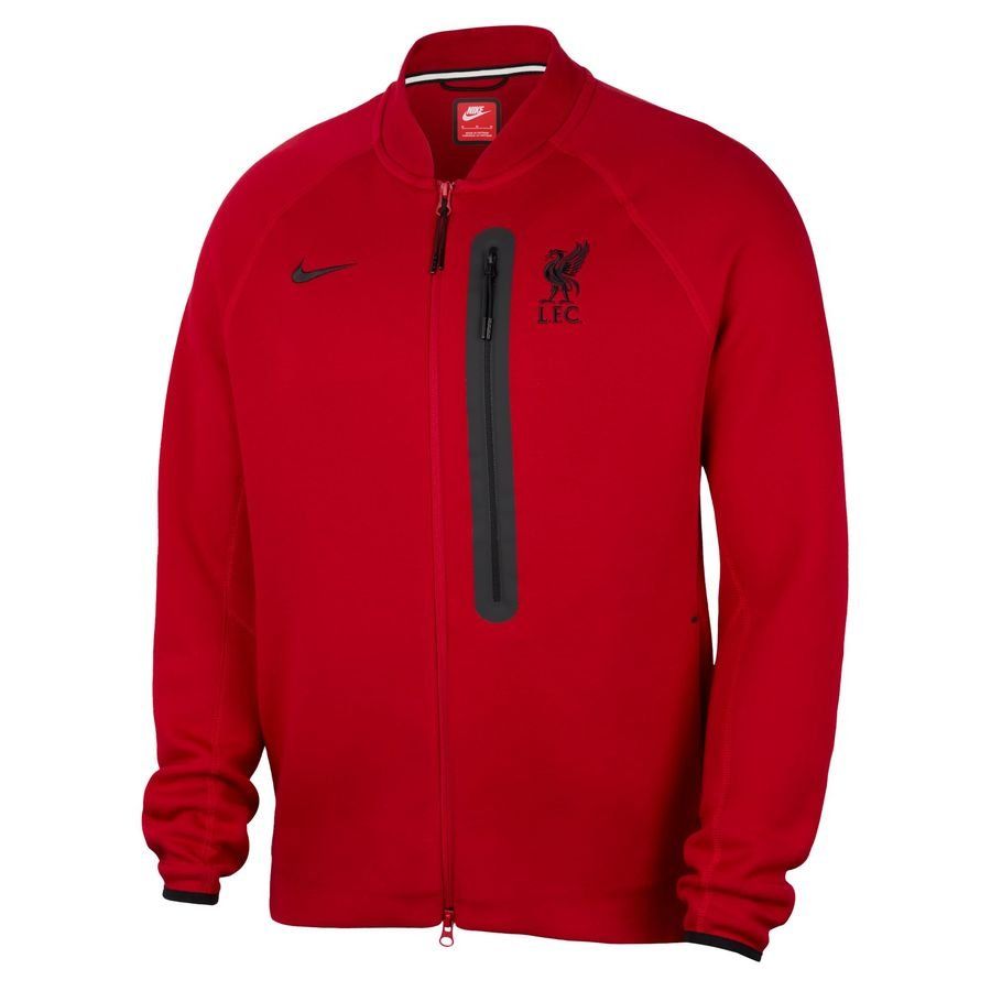 Liverpool Bomber Jacket NSW Tech Fleece N98 - Gym Red/Black - Men's-SoccerKits Hub | Buy Soccer Jerseys Online